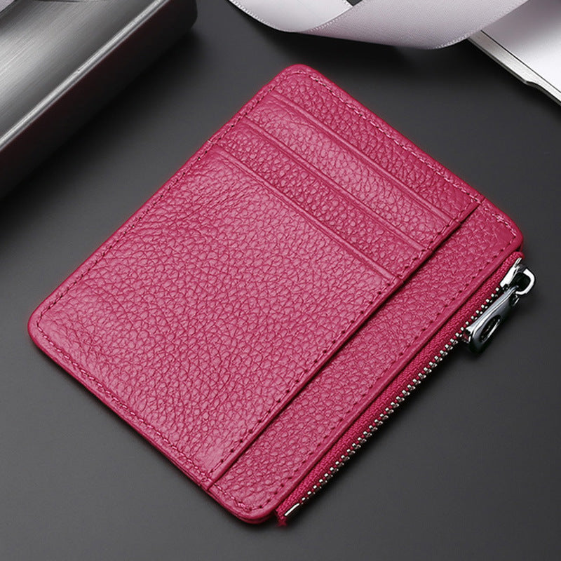 Leather Card Holder First Layer Cowhide Card Holder