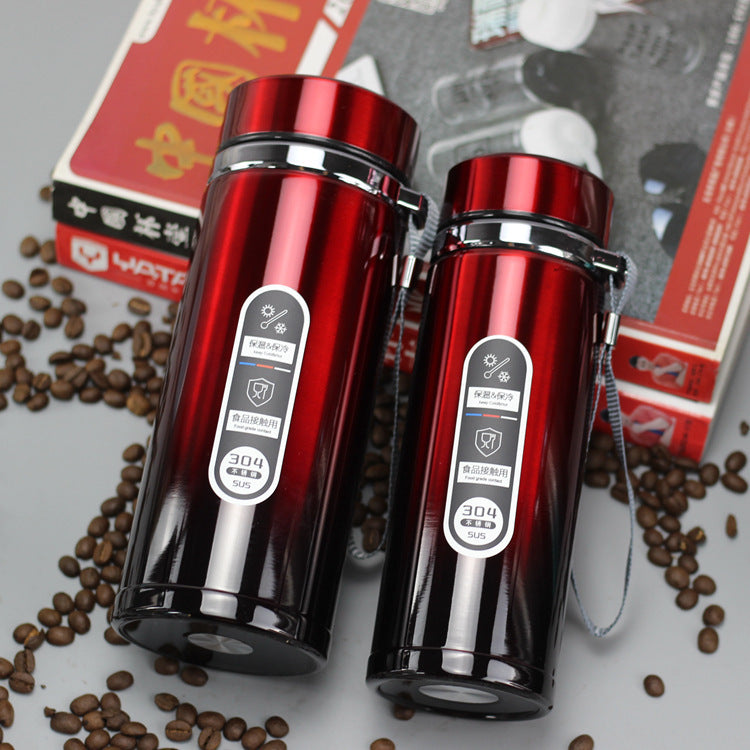 Stainless Steel Gradient Color Large-capacity Vacuum Flask