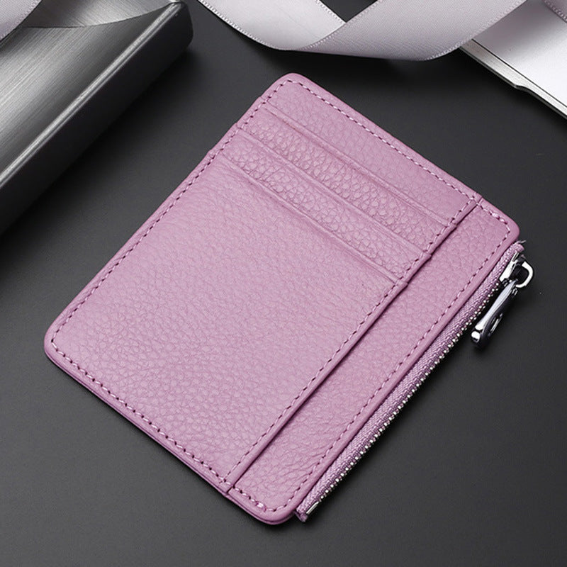 Leather Card Holder First Layer Cowhide Card Holder