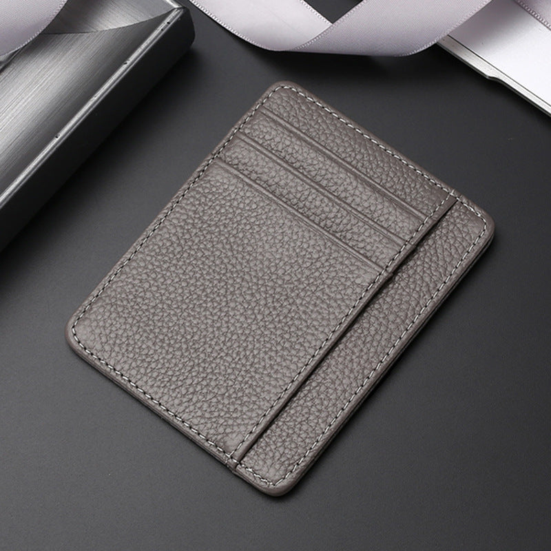 Leather Card Holder First Layer Cowhide Card Holder