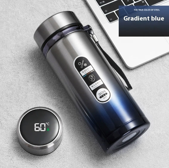 Stainless Steel Gradient Color Large-capacity Vacuum Flask