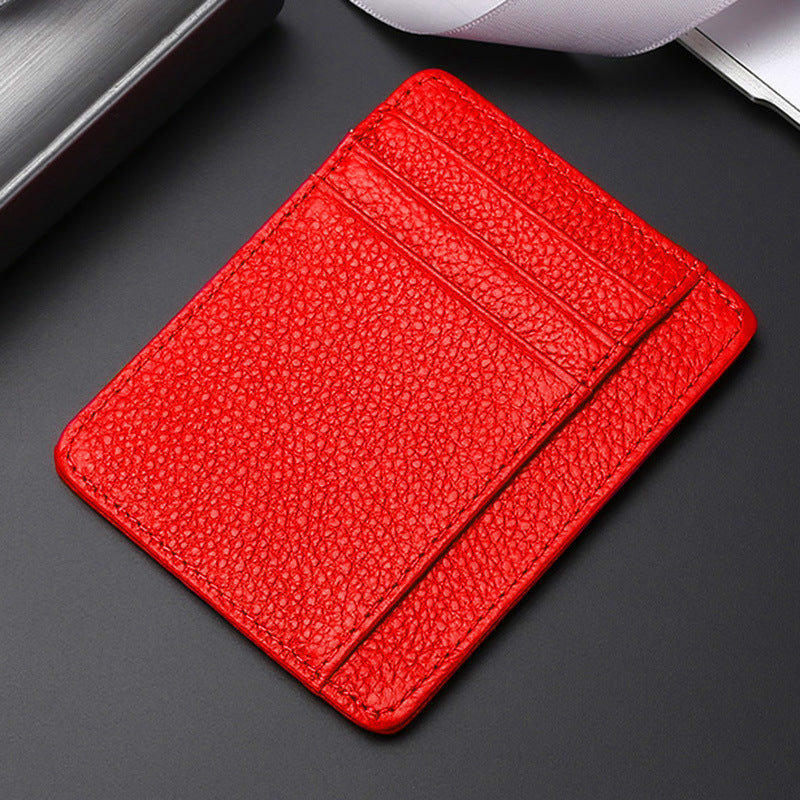 Leather Card Holder First Layer Cowhide Card Holder