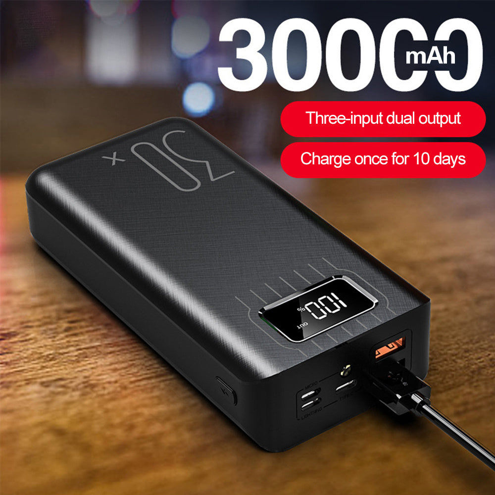 Large-capacity charging treasure 30000 mAh shell