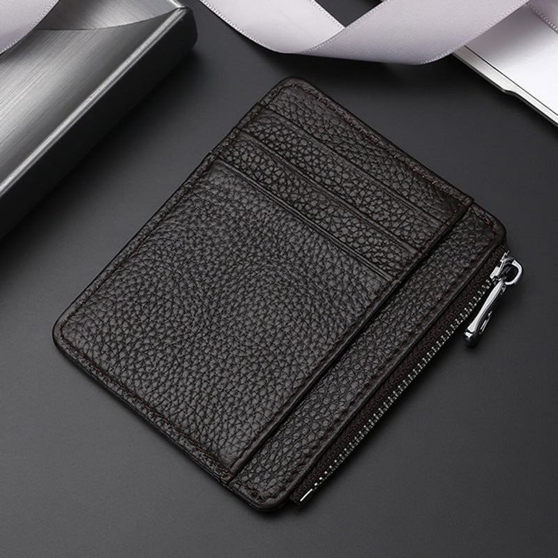 Leather Card Holder First Layer Cowhide Card Holder