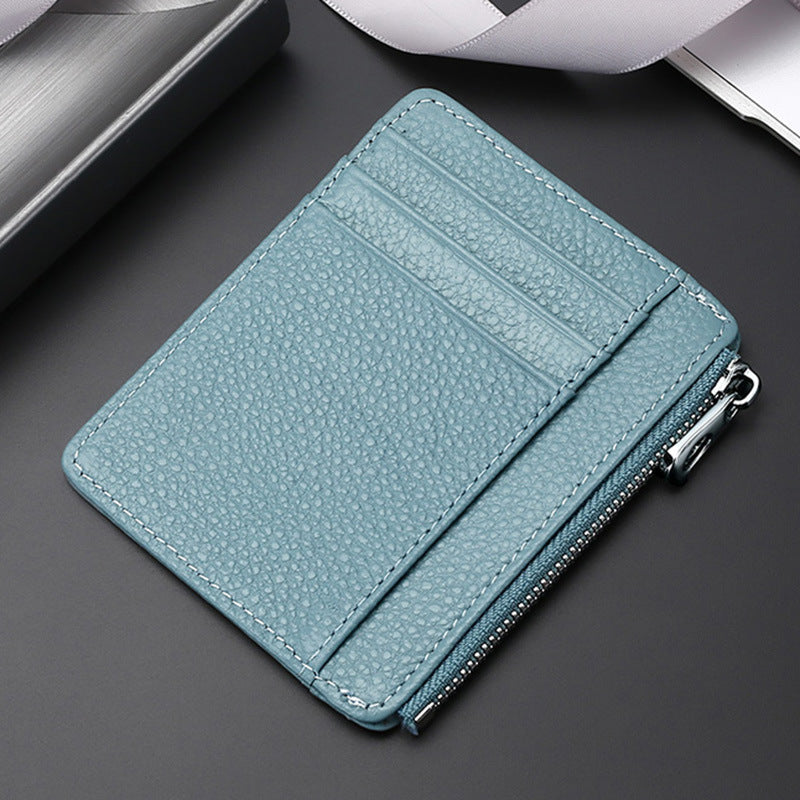 Leather Card Holder First Layer Cowhide Card Holder