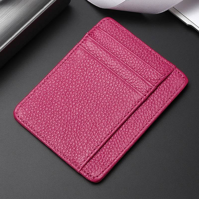 Leather Card Holder First Layer Cowhide Card Holder