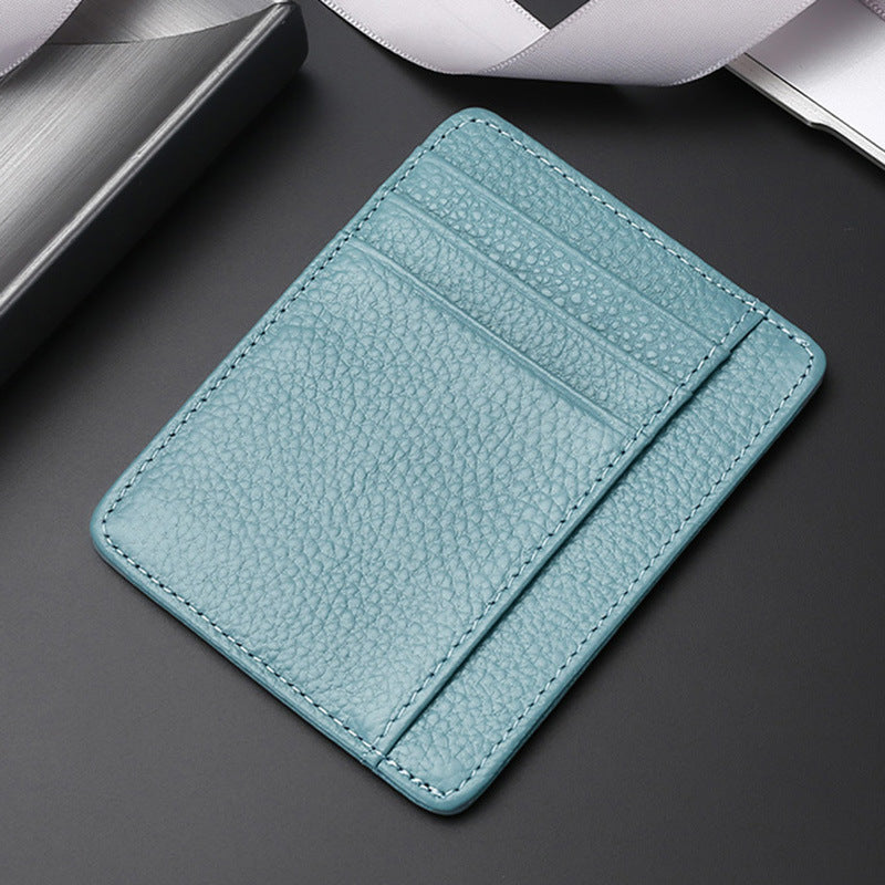 Leather Card Holder First Layer Cowhide Card Holder